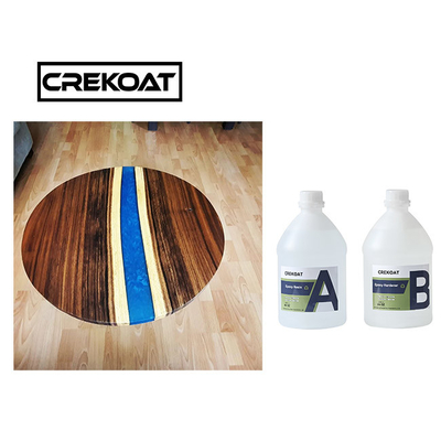 Bahan Kimia Resist Crystal Clear Epoxy Resin Rock Hard Deep Cast Resin Untuk Meja