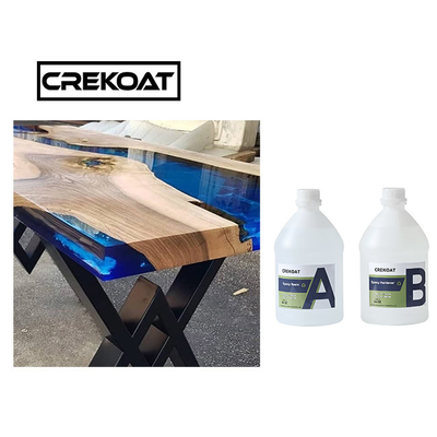 Bahan Kimia Resist Crystal Clear Epoxy Resin Rock Hard Deep Cast Resin Untuk Meja