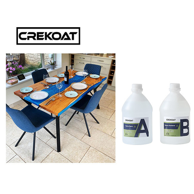 Bahan Kimia Resist Crystal Clear Epoxy Resin Rock Hard Deep Cast Resin Untuk Meja