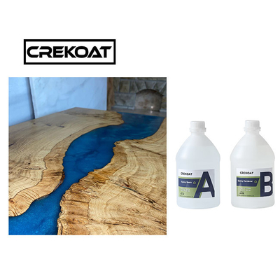 Bahan Kimia Resist Crystal Clear Epoxy Resin Rock Hard Deep Cast Resin Untuk Meja