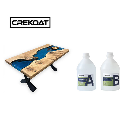 Bahan Kimia Resist Crystal Clear Epoxy Resin Rock Hard Deep Cast Resin Untuk Meja