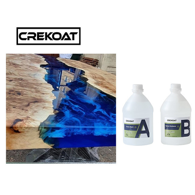 Ultra Clear 2/1 Deep Tuang Epoxy Resin Untuk Ketahanan Benturan River Tables