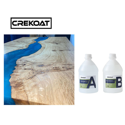 Waterproof Crystal Clear Epoxy Resin Untuk Kayu Kaca Anti Kuning Seperti Finish
