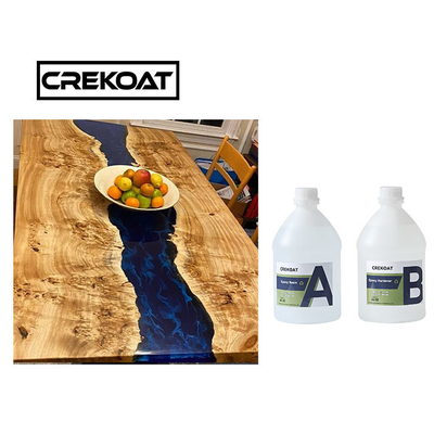 Waterproof Crystal Clear Epoxy Resin Untuk Kayu Kaca Anti Kuning Seperti Finish