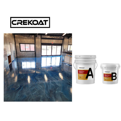 Cat Lantai Garasi Logam Halus Resin Epoksi Cair Bening