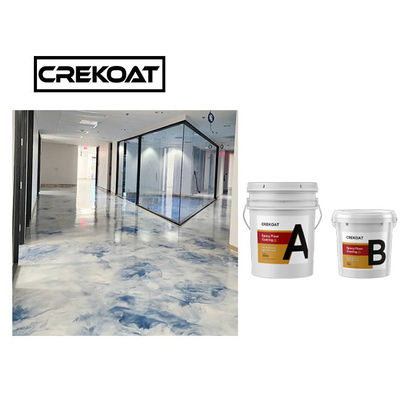 Cat Lantai Garasi Logam Halus Resin Epoksi Cair Bening
