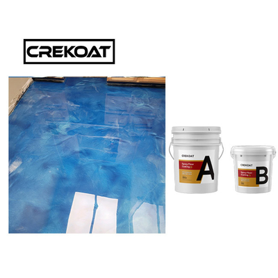 Metalik Beton Epoxy Resin lantai Cat Lapisan Perlindungan UV Secara Alami Berbusa
