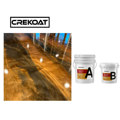 Pelapis Lantai Epoxy 3d Metalik Tahan Lama Untuk Bata Kayu