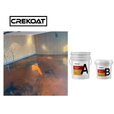 Pelapis Lantai Epoxy 3d Metalik Tahan Lama Untuk Bata Kayu