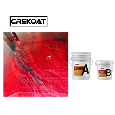 TDS Blue Metallic Epoxy Floor Coating Cat Lantai Gloss Tinggi