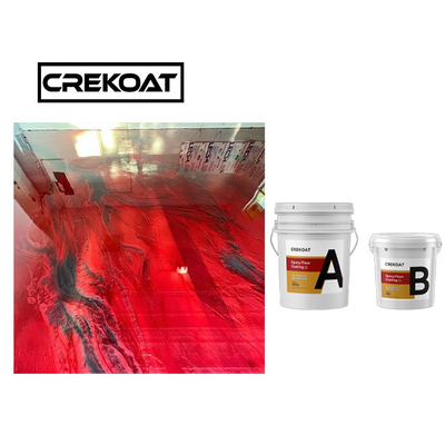 TDS Blue Metallic Epoxy Floor Coating Cat Lantai Gloss Tinggi