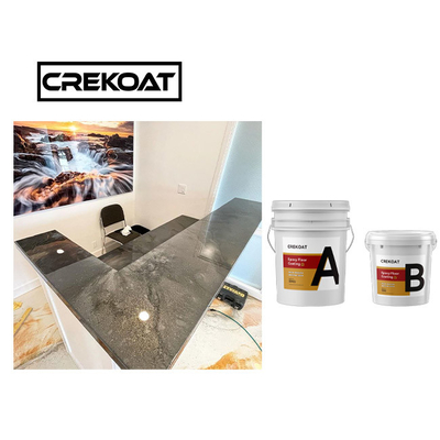 TDS Blue Metallic Epoxy Floor Coating Cat Lantai Gloss Tinggi