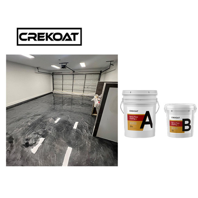 Food Grade Epoxy Resin Cat Lantai Metalik Lantai Garasi Bahan Bebas Pelarut