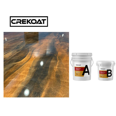 Food Grade Epoxy Resin Cat Lantai Metalik Lantai Garasi Bahan Bebas Pelarut