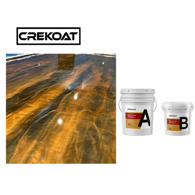 Food Grade Epoxy Resin Cat Lantai Metalik Lantai Garasi Bahan Bebas Pelarut