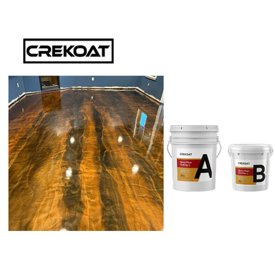 Tahan UV 3d Epoxy Resin Logam Lantai Beton Tidak Beracun