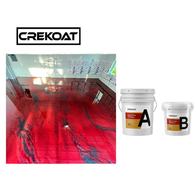 Cat Lantai Epoksi Metalik Bandara Tahan UV Epoxy Resin Dan Hardner