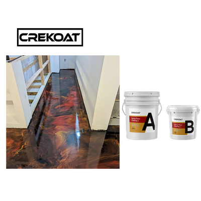 Cat Lantai Epoksi Metalik Bandara Tahan UV Epoxy Resin Dan Hardner