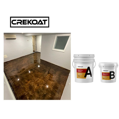 Self Degassing Metallic Epoxy Floor Coating Resin Epoksi Ikatan Yang Kuat Dan Pengeras