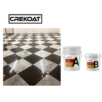 Self Degassing Metallic Epoxy Floor Coating Resin Epoksi Ikatan Yang Kuat Dan Pengeras
