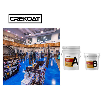 2 Bagian Epoxy Resin Metalik Cat Lantai Garasi Polimer Bening Viskositas Rendah