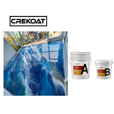 Self Leveling Black Metallic Epoxy Floor Coating untuk Keramik