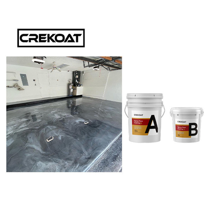 Slip Resistance Crystal Metallic Epoxy Resin Coating Lantai Epoxy Hitam Dan Emas