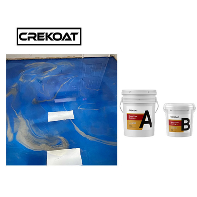 MSDS White Metallic Epoxy Floor Coating Clear Polyester Resin Untuk Beton