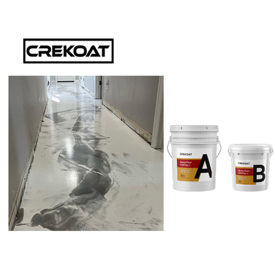 MSDS White Metallic Epoxy Floor Coating Clear Polyester Resin Untuk Beton