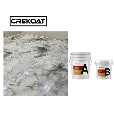 100% Solid Poly Epoxy Resin Coating Sistem Lantai Epoxy Metalik