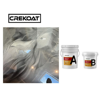 100% Solid Poly Epoxy Resin Coating Sistem Lantai Epoxy Metalik