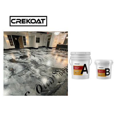 100% Solid Poly Epoxy Resin Coating Sistem Lantai Epoxy Metalik
