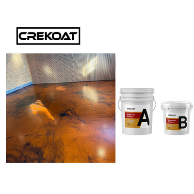 100% Solid Poly Epoxy Resin Coating Sistem Lantai Epoxy Metalik