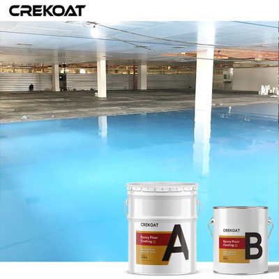 SGS Industrial Epoxy Floor Coating Cat Lantai Berbasis Pelarut Gloss Tinggi