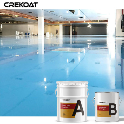 SGS Industrial Epoxy Floor Coating Cat Lantai Berbasis Pelarut Gloss Tinggi