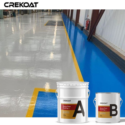 Cat Lantai Beton Berwarna Mulus Epoxy Resin Flooring Anti Slip Bahan Kimia