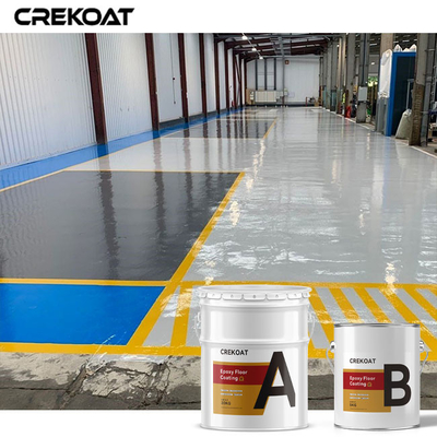 Cat Lantai Beton Berwarna Mulus Epoxy Resin Flooring Anti Slip Bahan Kimia