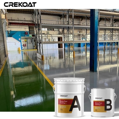Self Leveling Cat Lantai Epoxy Putih Gloss Tinggi Permukaan Halus Dan Mulus