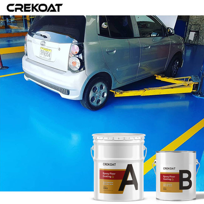 Instalasi cepat Lapisan lantai epoxy industri Gloss tinggi Meminimalkan downtime untuk bisnis