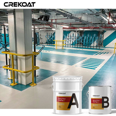 Pelapis Lantai Epoksi Berbasis Air Cepat Kering Waktu Recoat Cepat Gloss Tinggi