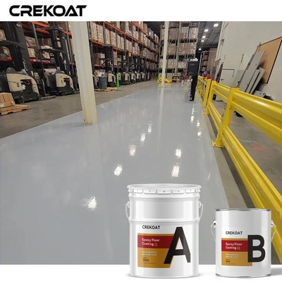 Heavy Duty Glossy Industrial Epoxy Floor Coating Permukaan Beton Non Slip
