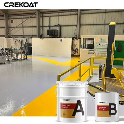 Heavy Duty Glossy Industrial Epoxy Floor Coating Permukaan Beton Non Slip