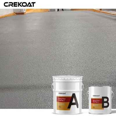 Pelapis Lantai Epoxy Non Slip Ramah Lingkungan Menahan Benturan Berat Ruang Gloss Tinggi