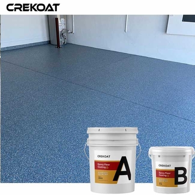 Teras Garasi Pelapis Lantai Resin Epoksi Dekoratif Dengan Serpihan Multi Warna