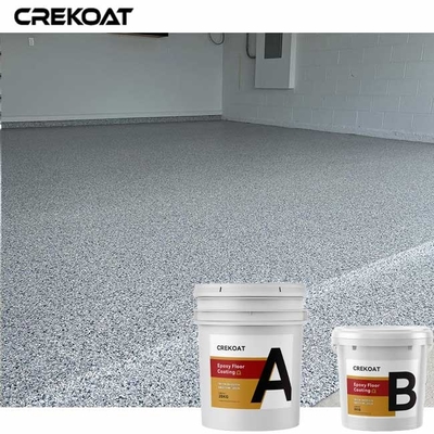 Vinyl Chips Flake Clear Resin Floor Coating Dengan Epoxy Quartz Metallic
