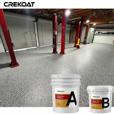 Flake Epoxy Resin Beton Cat Anti Slip Protection Untuk Lantai Garasi