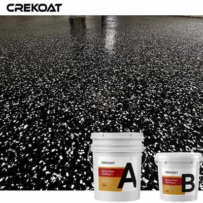 Flake Epoxy Resin Beton Cat Anti Slip Protection Untuk Lantai Garasi