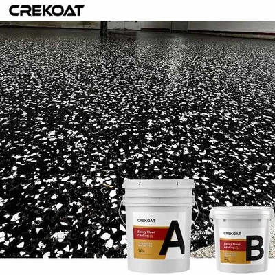 Flake Epoxy Resin Beton Cat Anti Slip Protection Untuk Lantai Garasi