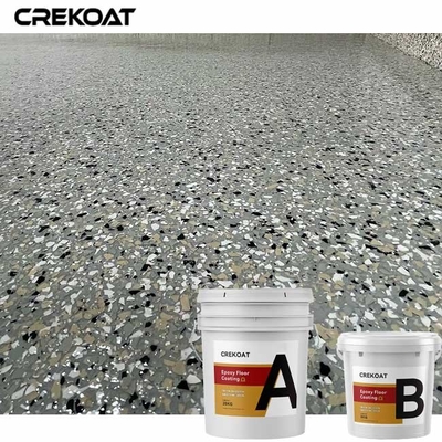 Anti Slip Flake Epoxy Coating Garasi Epoxy Resin Flooring Dengan Flakes
