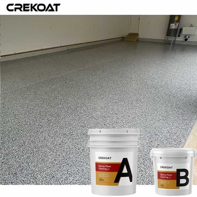 Anti Slip Flake Epoxy Coating Garasi Epoxy Resin Flooring Dengan Flakes